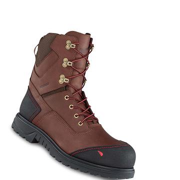 Red Wing Brnr XP 8-inch Insulated, Safety Toe Men's Waterproof Boots Coffee | ZA 397YXF